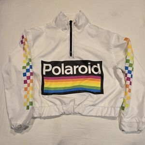 Polaroid White Rainbow Windbreaker